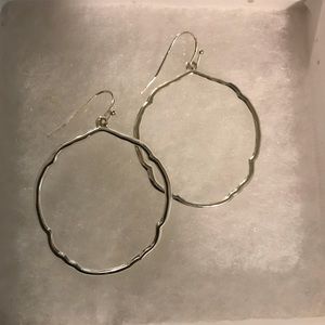 Silver hoop earrings